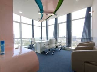 Private cabin at Cyber One, Vashi